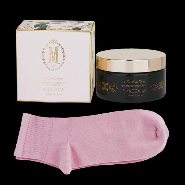 MOR Marshmallow Overnight Foot Balm & Sockettes