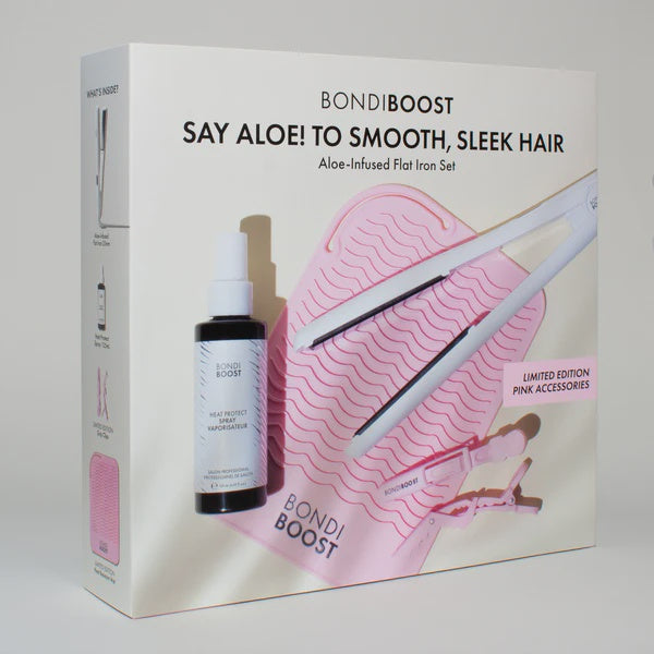 Aloe-Infused Flat Iron Kit