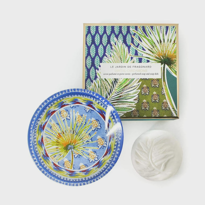Fragonard Le Jardin De Fragonard Santal Cardamome Perfumed Soap and Soap Dish